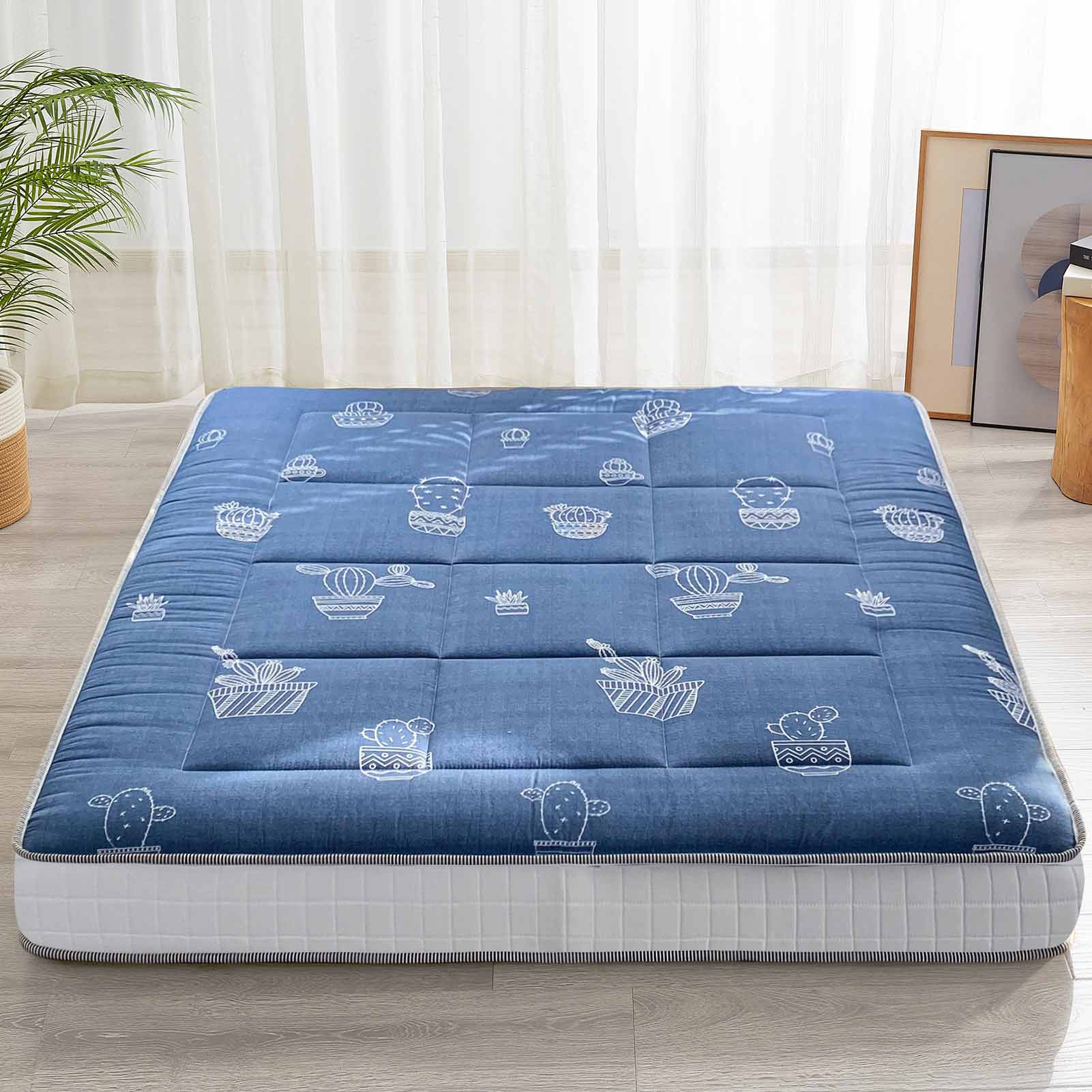 MAXYOYO 6" Extra Thick Futon Mattress Floor Mattress, Cactus Pattern F