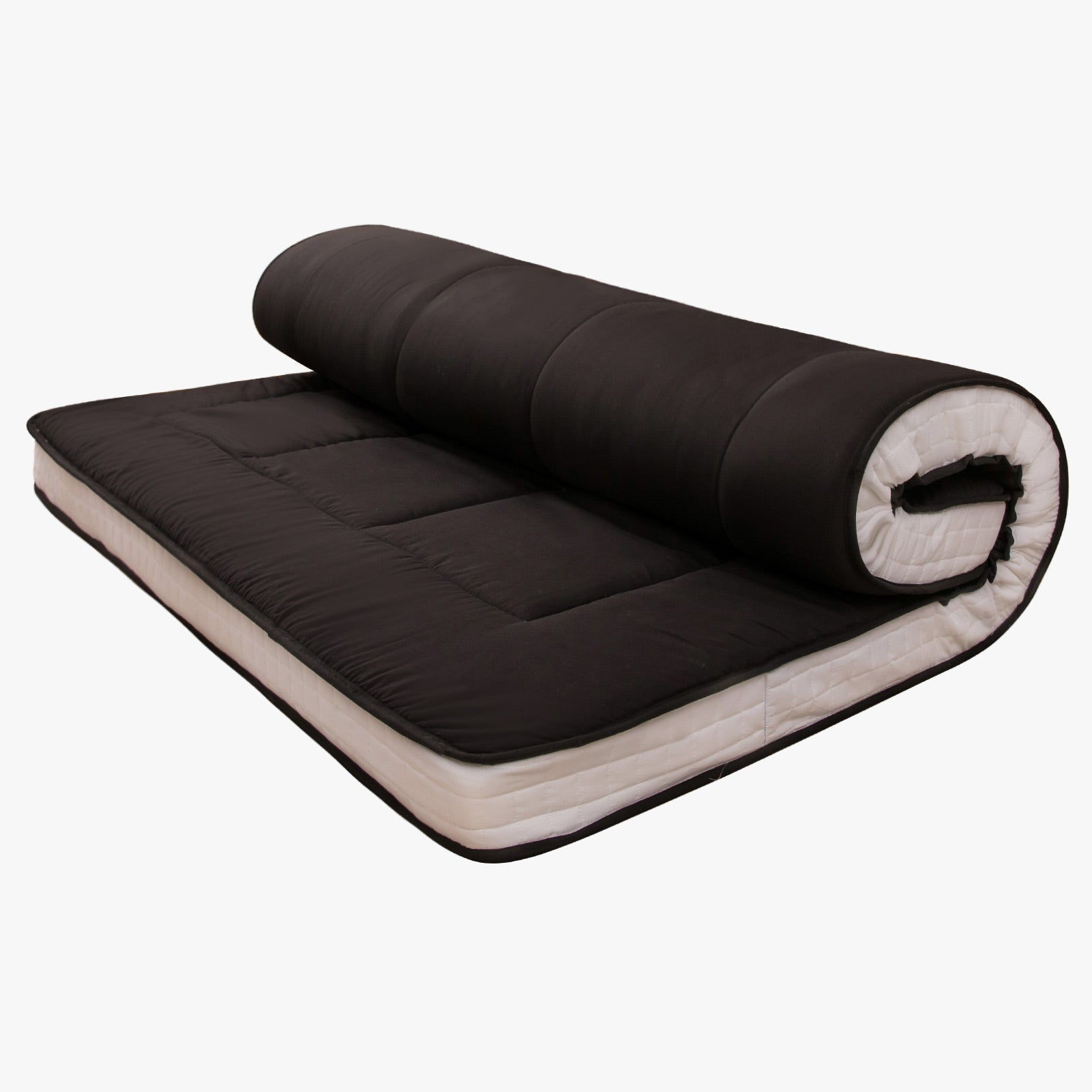 Padded Japanese Floor Mattress, Black Roll Up Futon Mattress – Maxyoyo