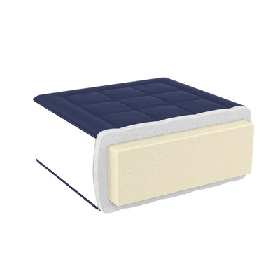 How does the density of memory foam affect the overall feel and durability of a medium-soft mattress?