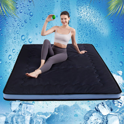 MAXYOYO Cooling Roll Up Floor Futon Mattresses, Black