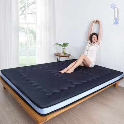 MAXYOYO Cooling Roll Up Floor Futon Mattresses, Black