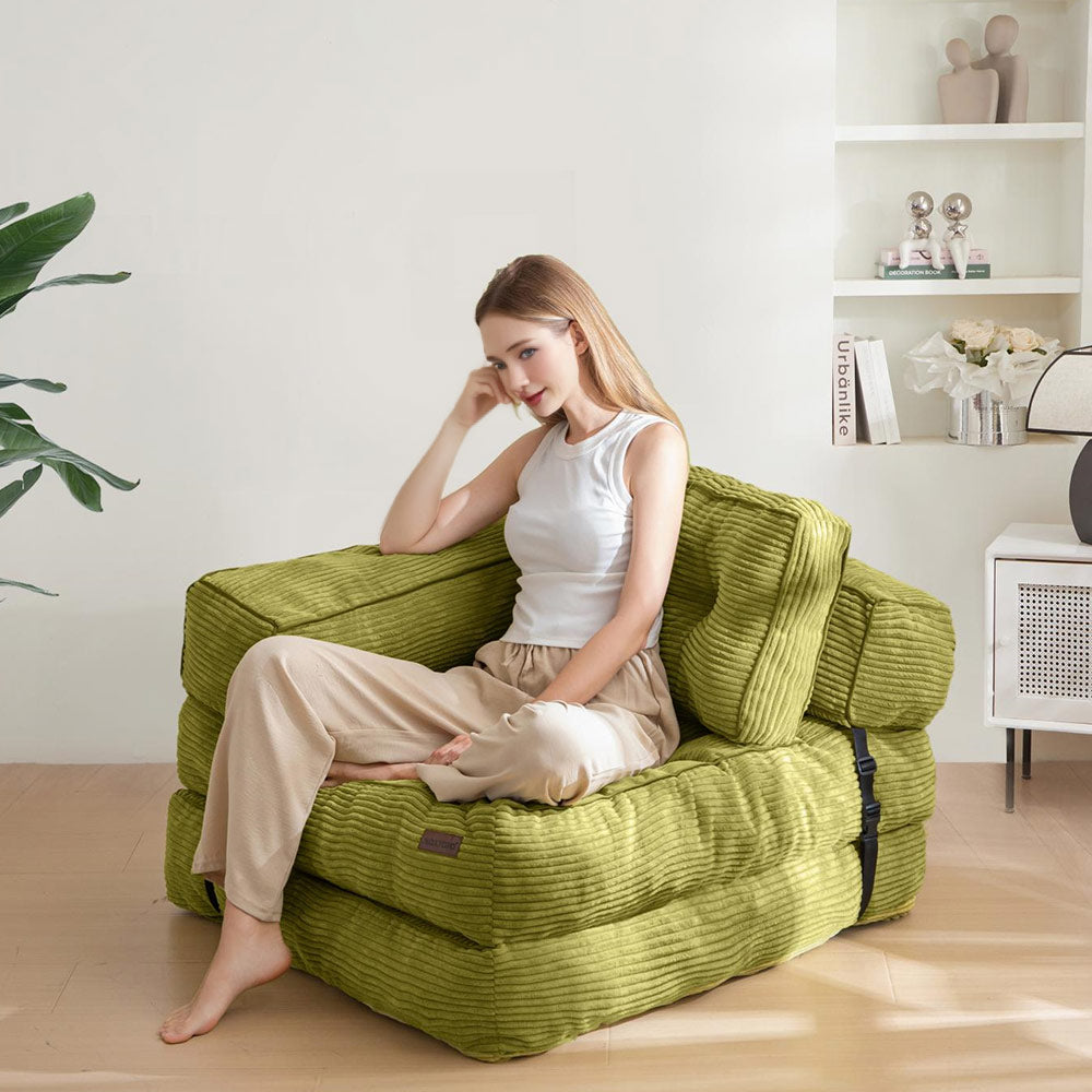 bean bag sofa bed#color_green