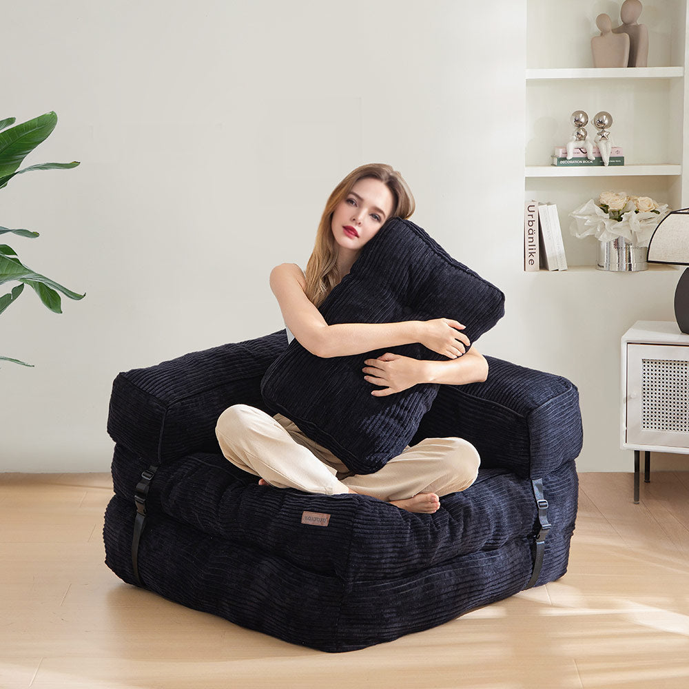 bean bag sofa bed#color_black
