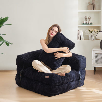 bean bag sofa bed#color_black