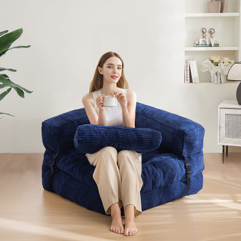 bean bag sofa bed#color_navy