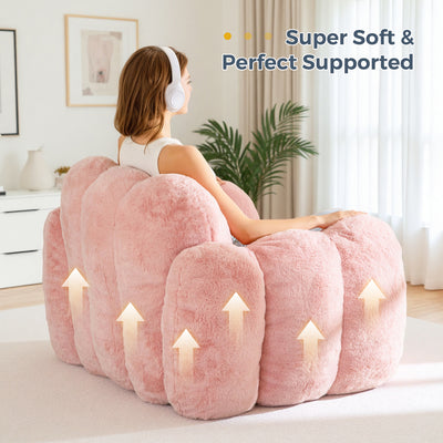 MAXYOYO Cloud Bean Bag Chair – Soft Floor Sofa for Adults, Single Floor Couch