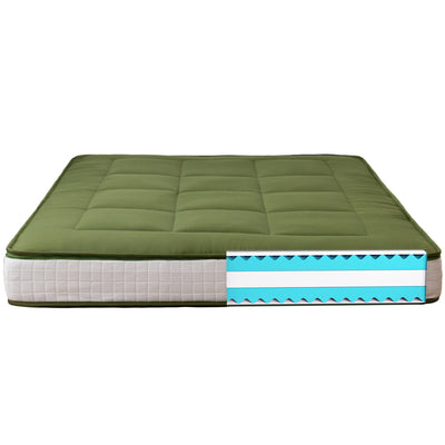 SereneComfort Premium FeatherTouch 6" Futon Mattress, Green