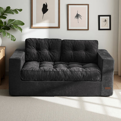 loveseat floor sofa#color_black