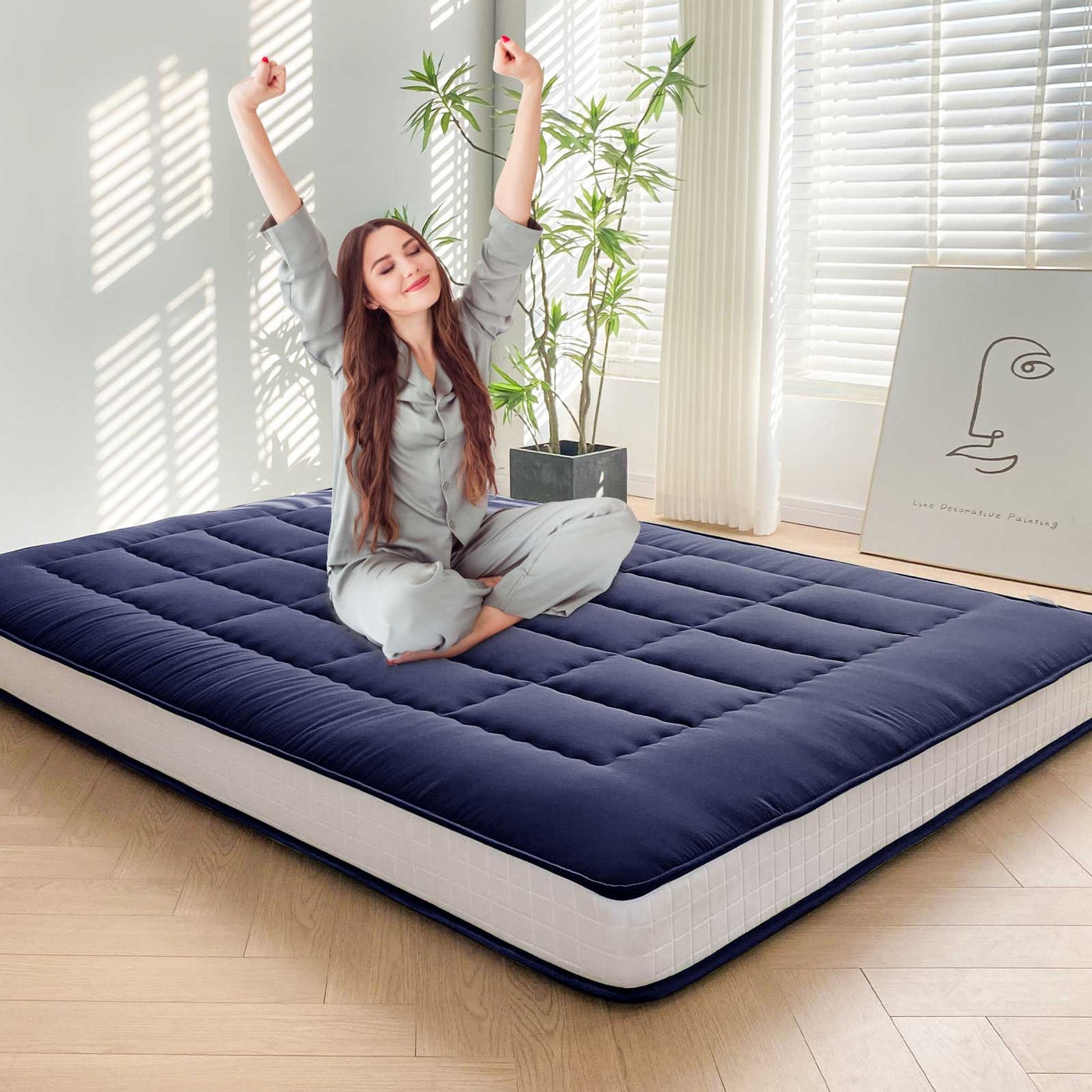 futon mattress#color_navy