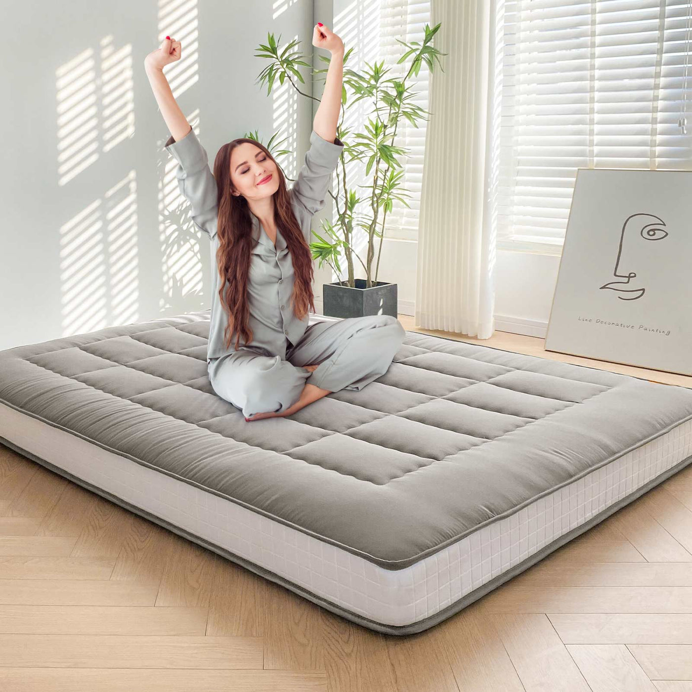 futon mattress#color_dark-grey