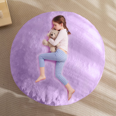 MAXYOYO 2-in-1 Kids Bean Bag Chair, Convertible Kids Bean Bag Bed, Floor Pillow (Purple)