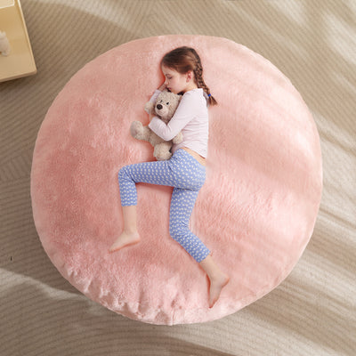 MAXYOYO 2-in-1 Kids Bean Bag Chair, Convertible Kids Bean Bag into Floor Bed (Pink)