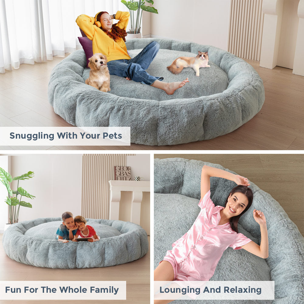 MAXYOYO Giant Round Movie Mattress Mix Grey Maxyoyo