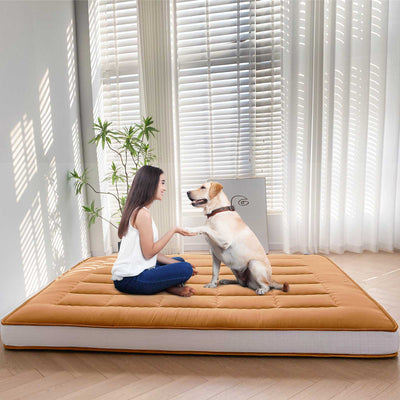 futon mattress#color_light-brown