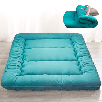 MAXYOYO Multi -Functional Floor Futon Mattress Queen Size, turquoise