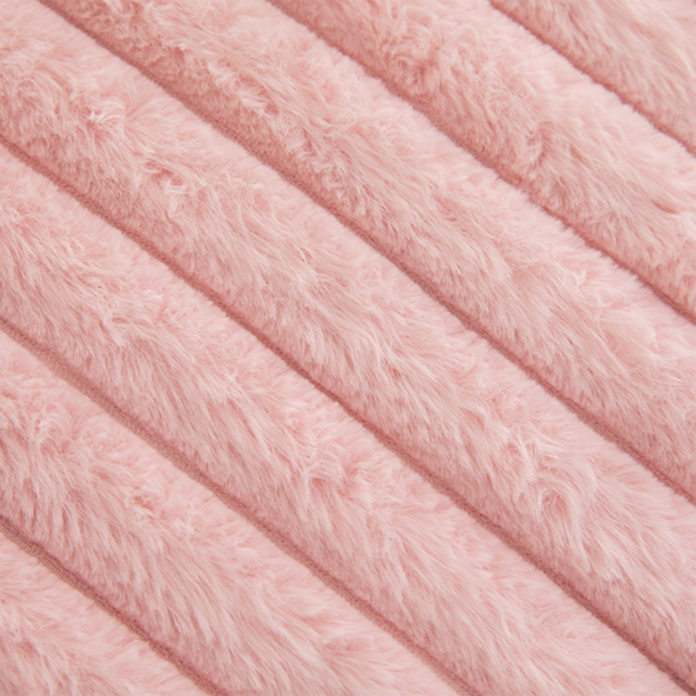MAXYOYO Body Pillow - Ultra Striped Faux Fur Long Bed Pillows for Sleeping (20 x 54 Inch, Pink)