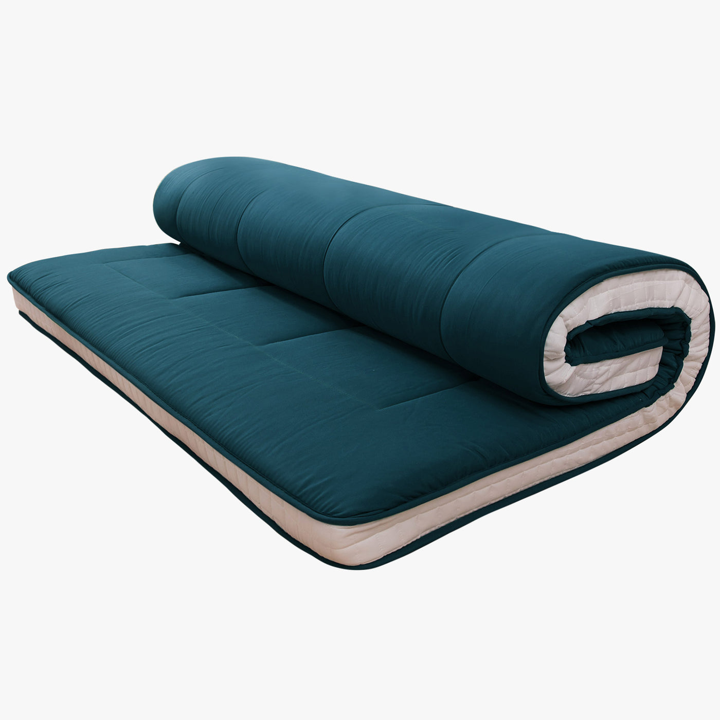 MAXYOYO Futon Mattress, Padded Japanese Floor Mattress Quilted Bed Mattress Topper, Bluestone