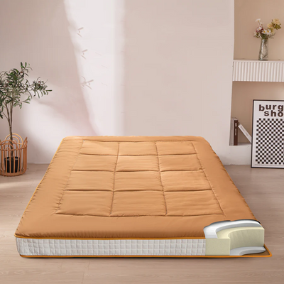 futon mattress#color_6inch-square-brown