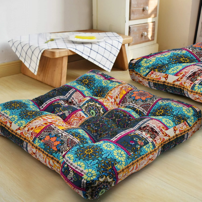 MAXYOYO Turquoise Meditation Pillow for Floor, 22x22 Inch