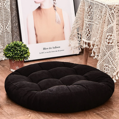 MAXYOYO 22x22 Inch Floor Pillow, Meditation Cushion for Yoga Living Room Sofa Balcony Outdoor, Black