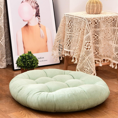 MAXYOYO 22x22 Inch Floor Pillow, Meditation Cushion for Yoga Living Room Sofa Balcony Outdoor, Grass Green