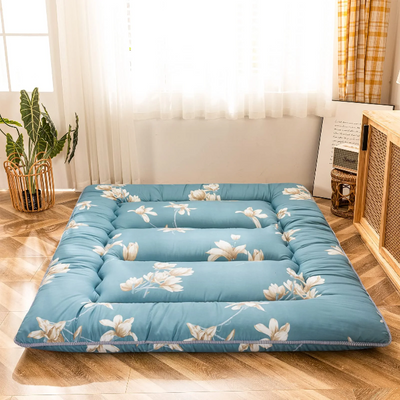 MAXYOYO floor mattress, convenient for storage of the futon mattresses，Floral Printed Rustic Style