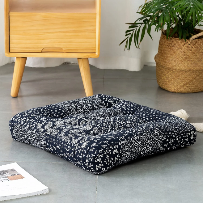 MAXYOYO Boho Floor Pillow, Meditation Cushion, 22x22 Inch