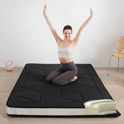 futon mattress#quilted_geometric