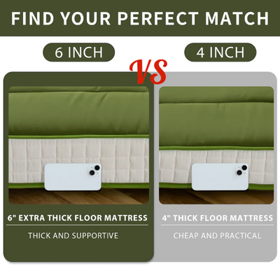 futon mattress#color_6inch-green