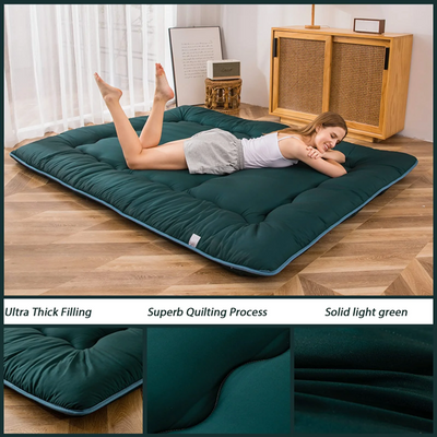 futon mattress#color_dark-green