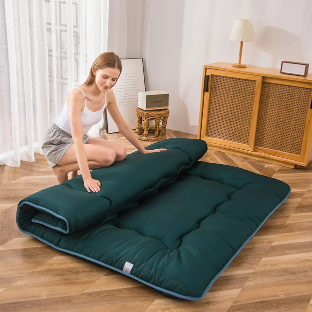 futon mattress#color_dark-green