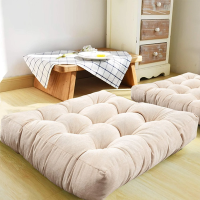 MAXYOYO Solid Square Seat Cushion, Beige, 22x22 inch