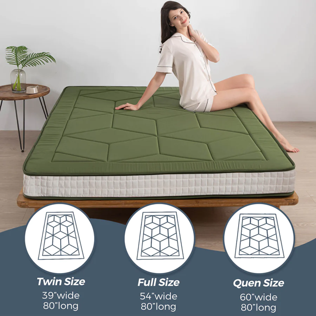 futon mattress#color_green