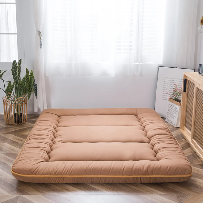 futon mattress#color_light-brown