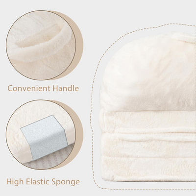 MAXYOYO Bean Bag Chair Folding Sofa Bed for Adult, Convertible Floor Mattress Sofa Sleeper Bed, Beige