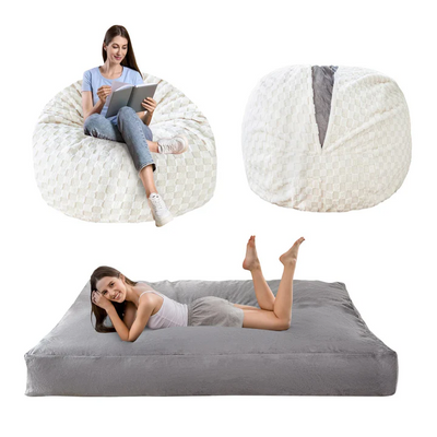 bean bag bed#color_beige