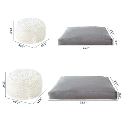 bean bag bed#color_beige
