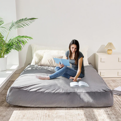 bean bag bed#color_beige
