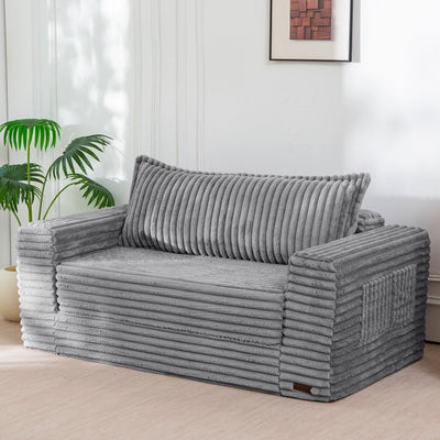 MAXYOYO Convertible Sofa Bed, 2 in 1 Folding Couch Bed, Fold Out Loves ...