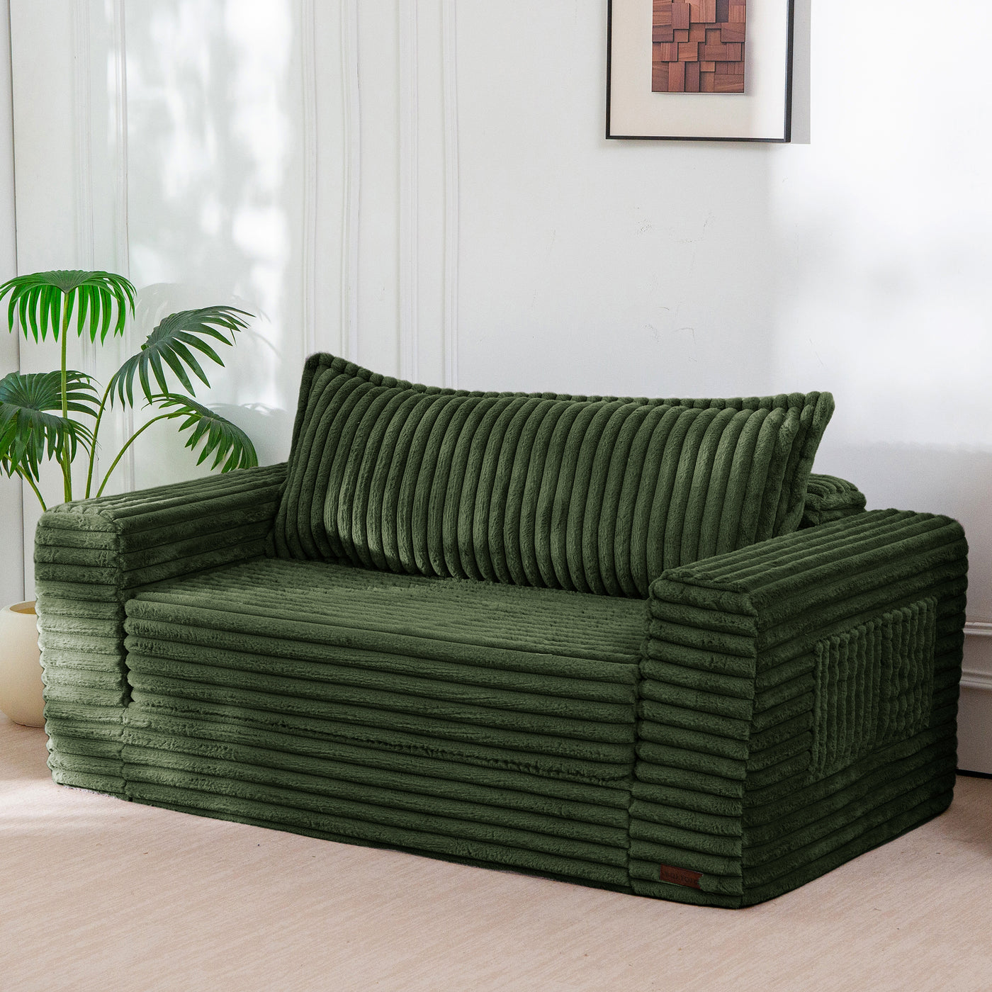 MAXYOYO Convertible Sofa Bed, 2 in 1 Folding Couch Bed, Fold Out Loves ...