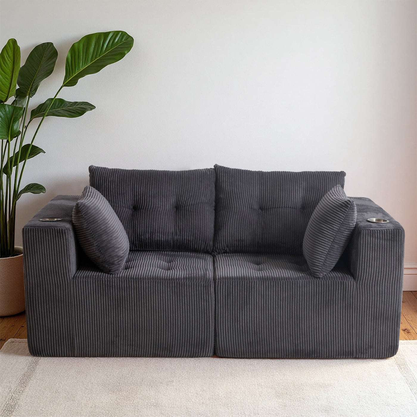Modular Sectional Sofa Couch #color_grey