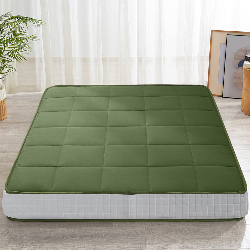 futon mattress#color_8inch-topper-green