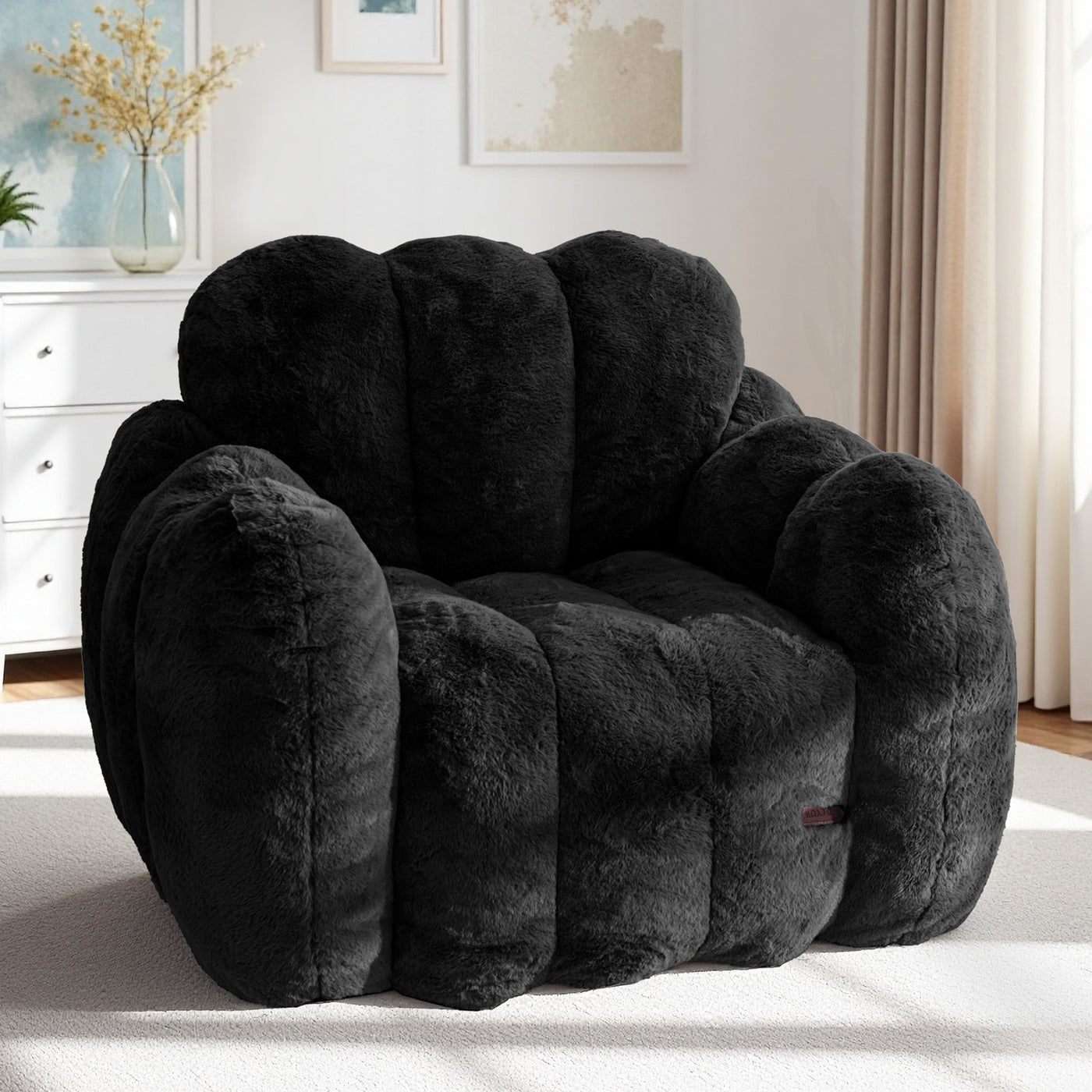 MAXYOYO Cloud Bean Bag Chair – Soft Floor Sofa for Adults, Single Floor Couch