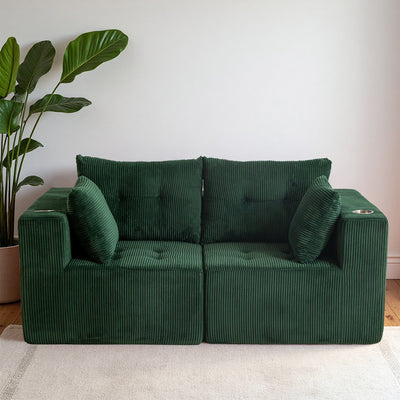Modular Sectional Sofa Couch #color_green