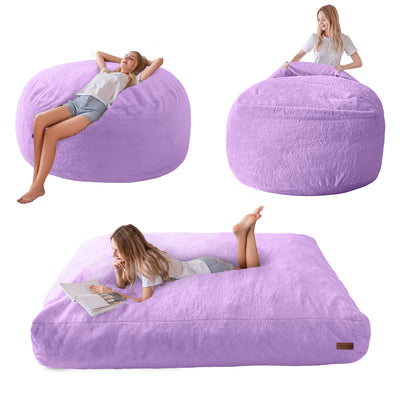 bean bag bed#color_purple