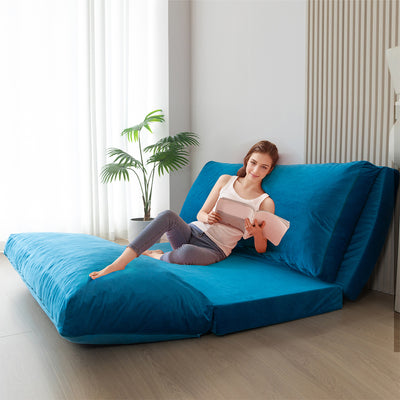 floor sofa bed#color_blue