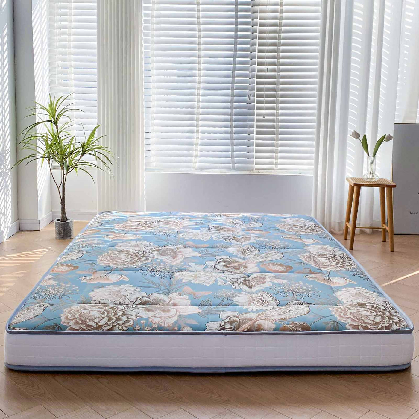 floor mattress#pattern_6inch-gold-flower