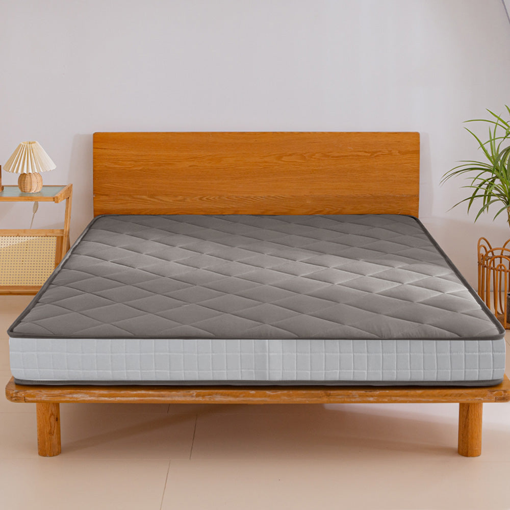 MAXYOYO 6" Extra Thick Floor Futon Mattress, Diamond Quilting, Dark Grey