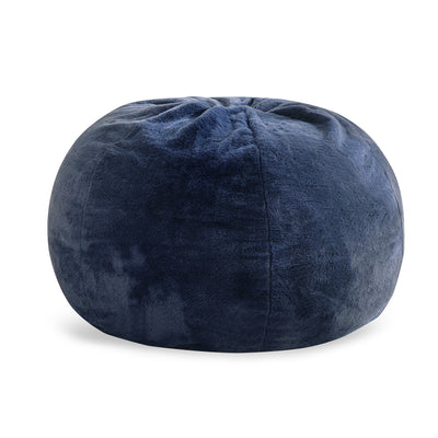 MAXYOYO 2-in-1 Kids Bean Bag Bed, Convertible Kids Bean Bag Chair to Bed, Floor Cushion (Blue)