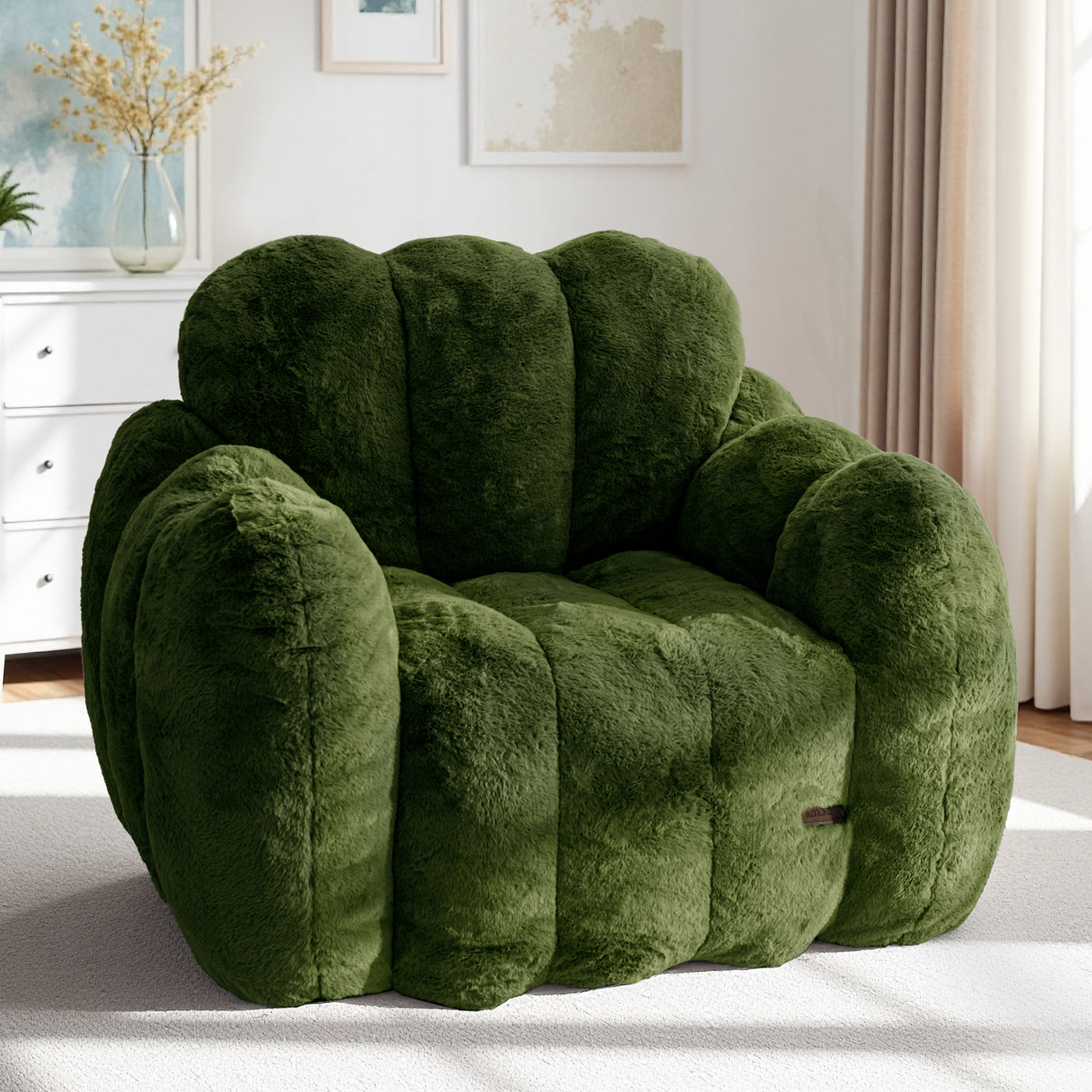 MAXYOYO Cloud Bean Bag Chair – Soft Floor Sofa for Adults, Single Floor Couch